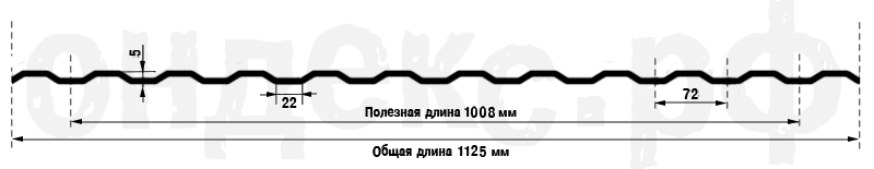Ondex Bio, профиль Greca 72x5 Ondex Bio, профиль Greca 72x5