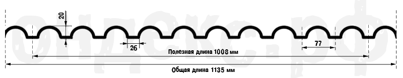 Ondex Bio, профиль TOG 77x20 Ondex Bio, профиль TOG 77x20
